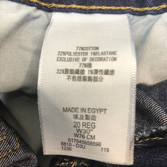 Levi’s 511 Slim Bermuda Denim Shorts 20R/30 - Picture 4 of 8